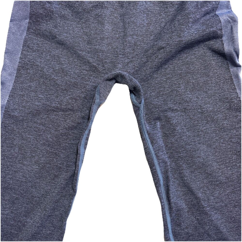 Victoria’s Secret PINK Seamless Leggings Large Dark Blue High Rise Yoga Contour - Picture 8 of 8